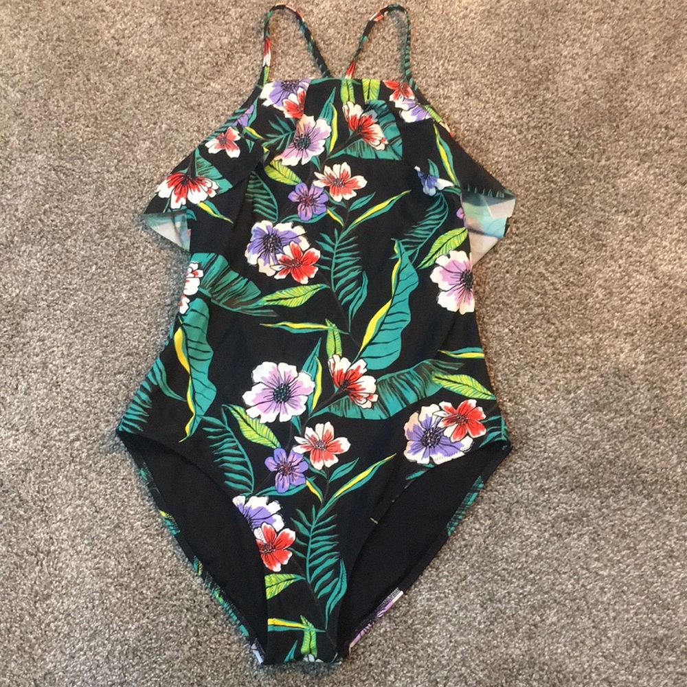 floral one piece swimsuit